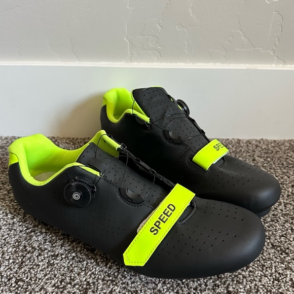 Other - Road Bike Premium Microtex Cycling/Spin Shoes with Look Delta Cleats Size 45